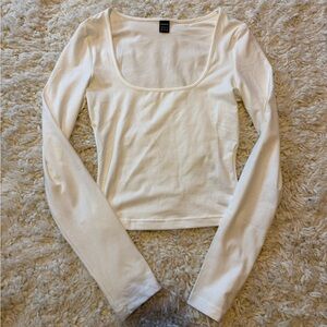 SHEIN White Long Sleeve Tee